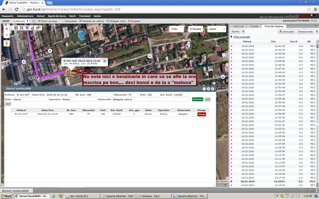 monitorizare motorina, monitorizare GPS consum